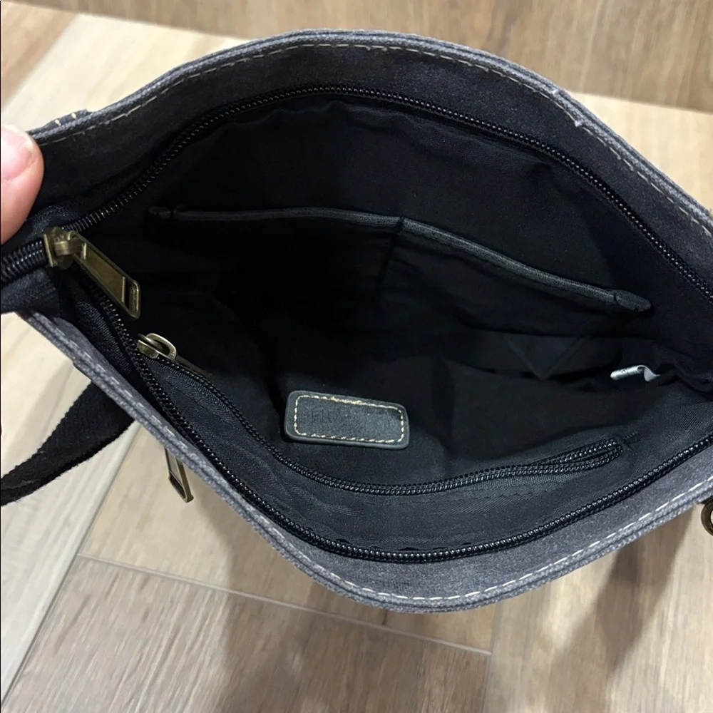 Cargoit Waxed Coated Utility Canvas Crossbody Bag
